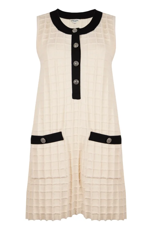 SELINA KNITTED DRESS CREAM