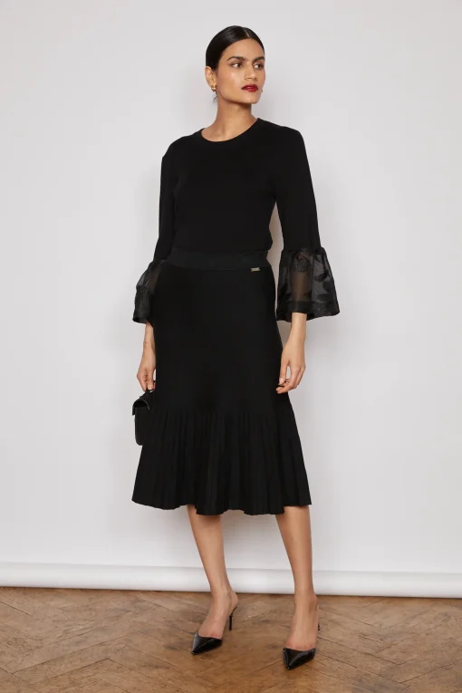 SKY KNITTED SKIRT