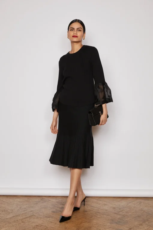 SKY KNITTED SKIRT