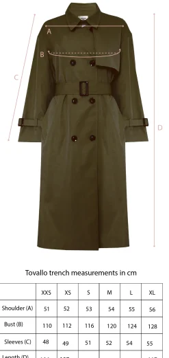 TOVALLO TRENCH KHAKI