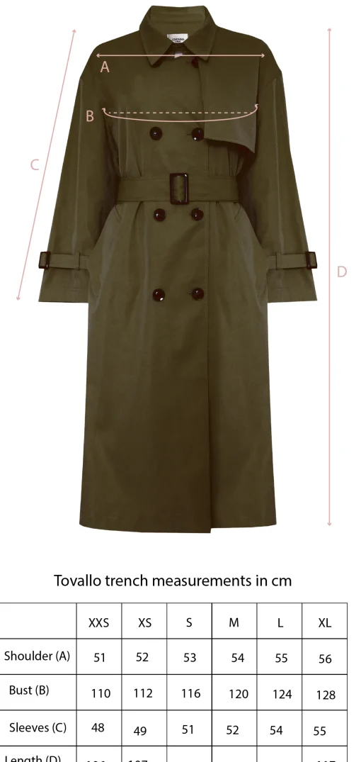 TOVALLO TRENCH KHAKI
