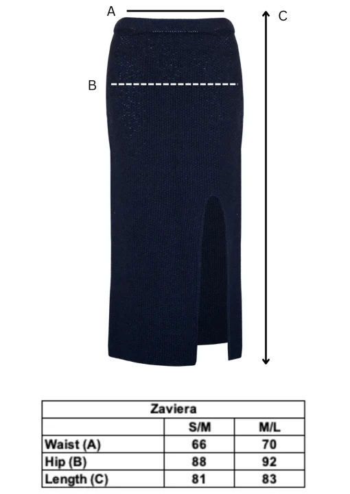 ZAVIERA KNITTED SKIRT
